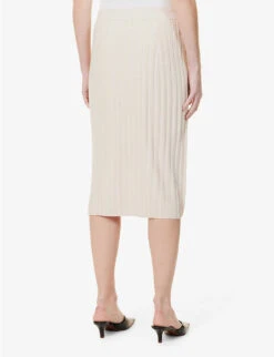 Joseph Split-hem Mid-rise Knitted Midi Skirt -Ted Baker Store R04095426 BLUSH ALT03