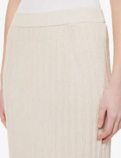 Joseph Split-hem Mid-rise Knitted Midi Skirt -Ted Baker Store R04095426 BLUSH ALT04