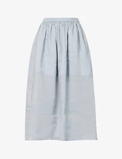 Joseph Sully Panelled Silk Midi Skirt