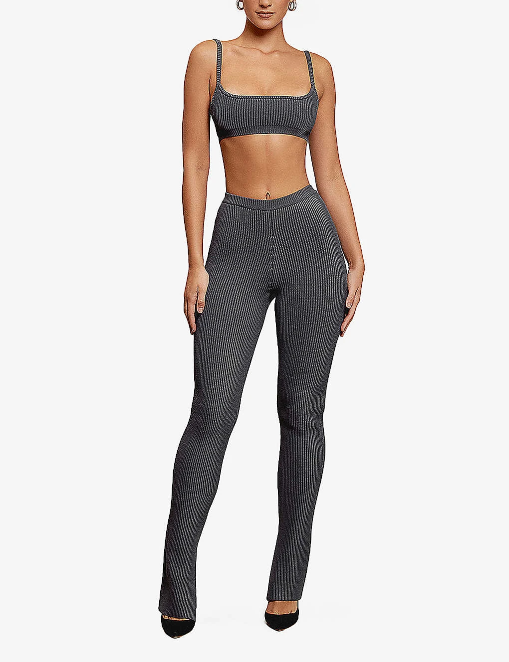 Mischa Rib-knit Cropped Top 4 Mischa Rib-knit Cropped Top - Image 2