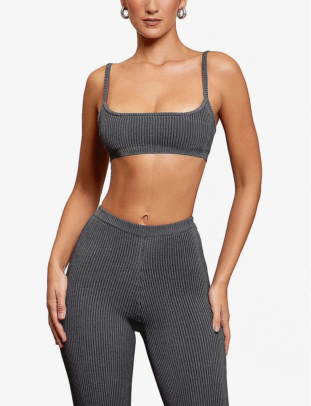 Mischa Rib-knit Cropped Top 5 Mischa Rib-knit Cropped Top - Image 3