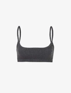 Mischa Rib-knit Cropped Top