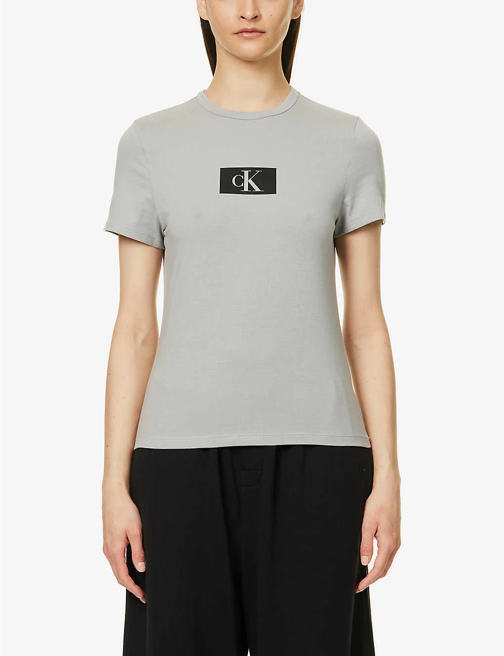 Calvin Klein 1996 Brand-patch Cotton And Recycled-cotton T-shirt 5 Calvin Klein 1996 Brand-patch Cotton And Recycled-cotton T-shirt - Image 3