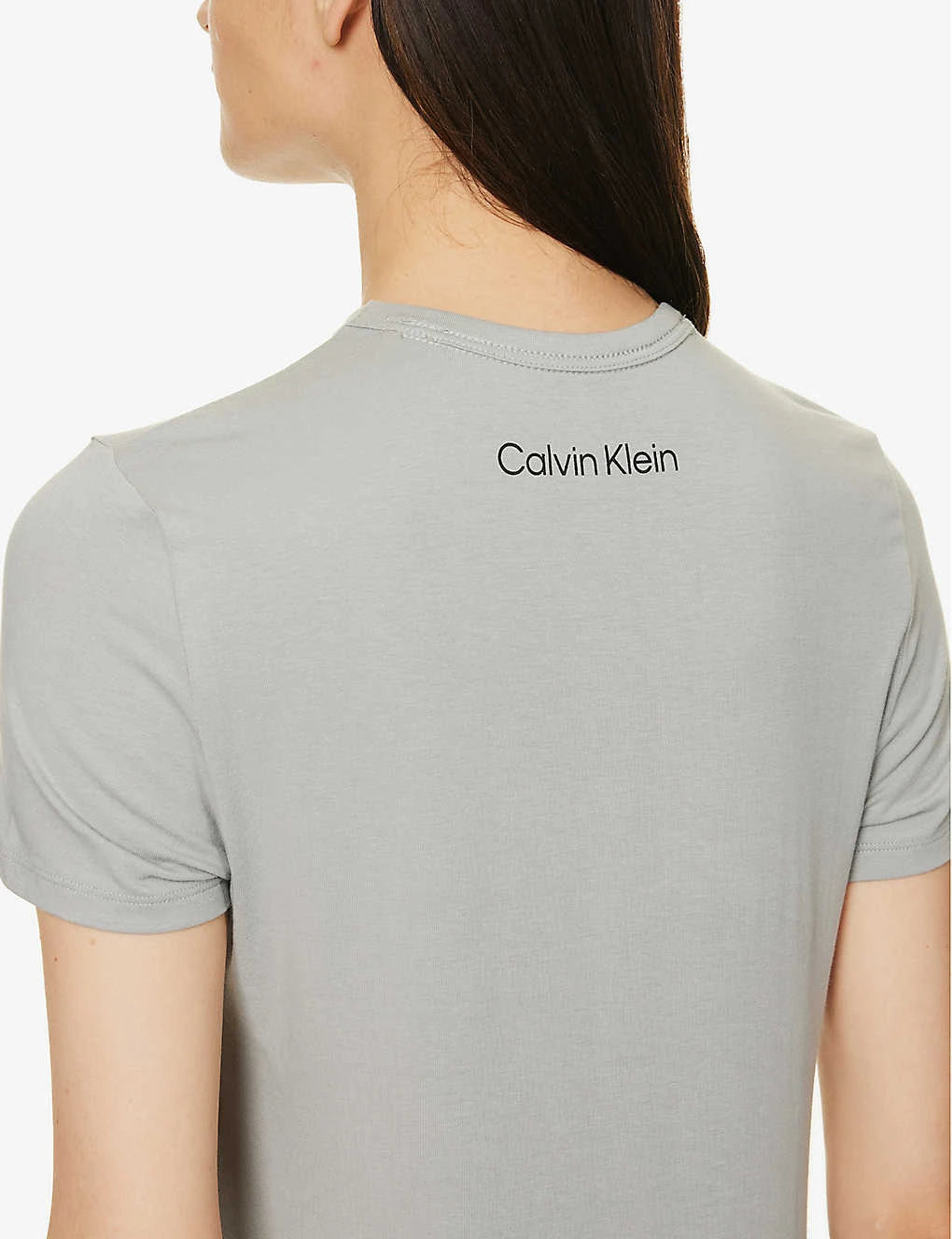 Calvin Klein 1996 Brand-patch Cotton And Recycled-cotton T-shirt 7 Calvin Klein 1996 Brand-patch Cotton And Recycled-cotton T-shirt - Image 5