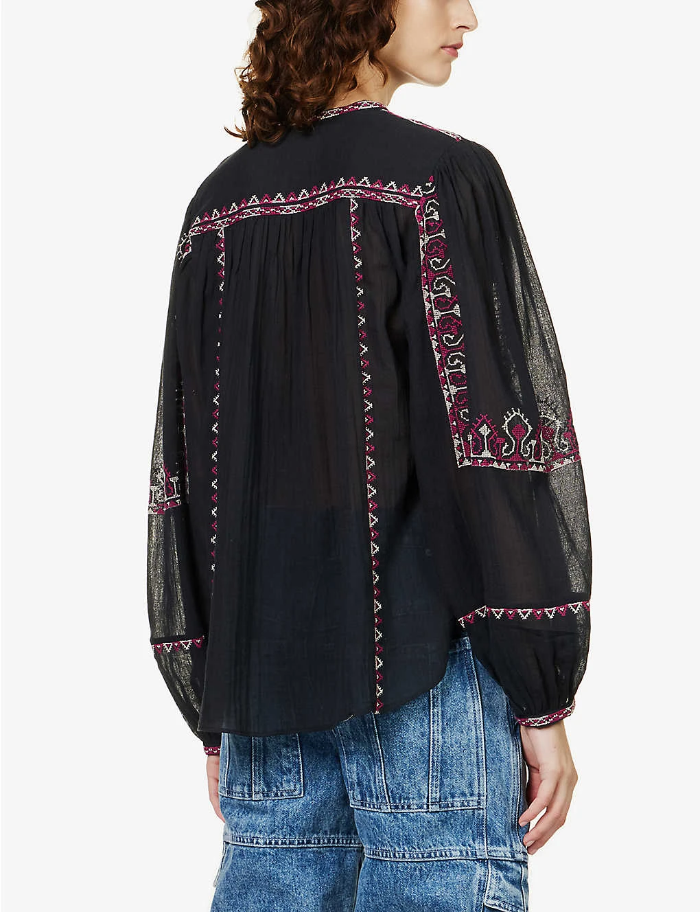 Isabel Marant Etoile Kiledia Embroidered-trim Cotton Top 6 Isabel Marant Etoile Kiledia Embroidered-trim Cotton Top - Image 4