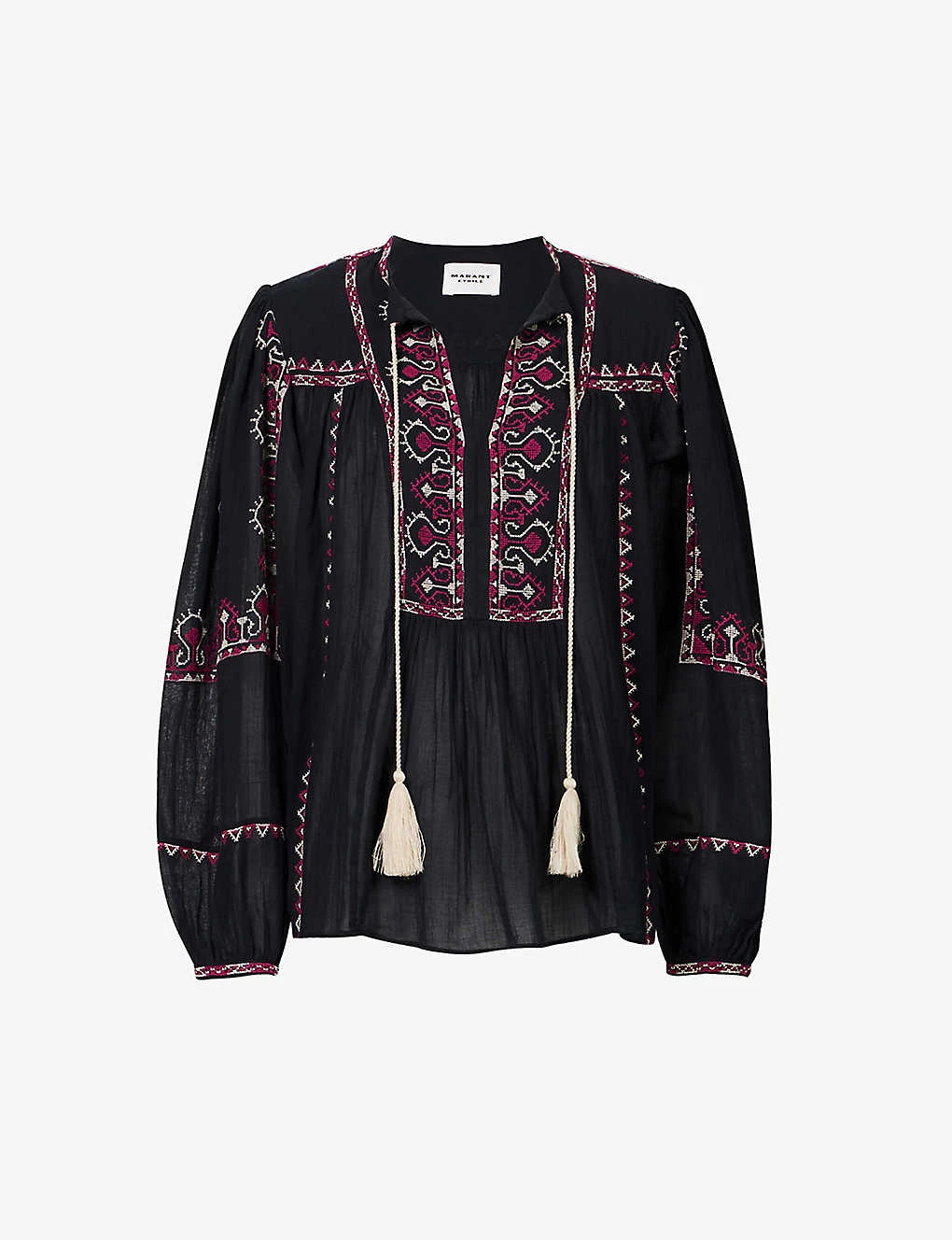 Isabel Marant Etoile Kiledia Embroidered-trim Cotton Top 3 Isabel Marant Etoile Kiledia Embroidered-trim Cotton Top