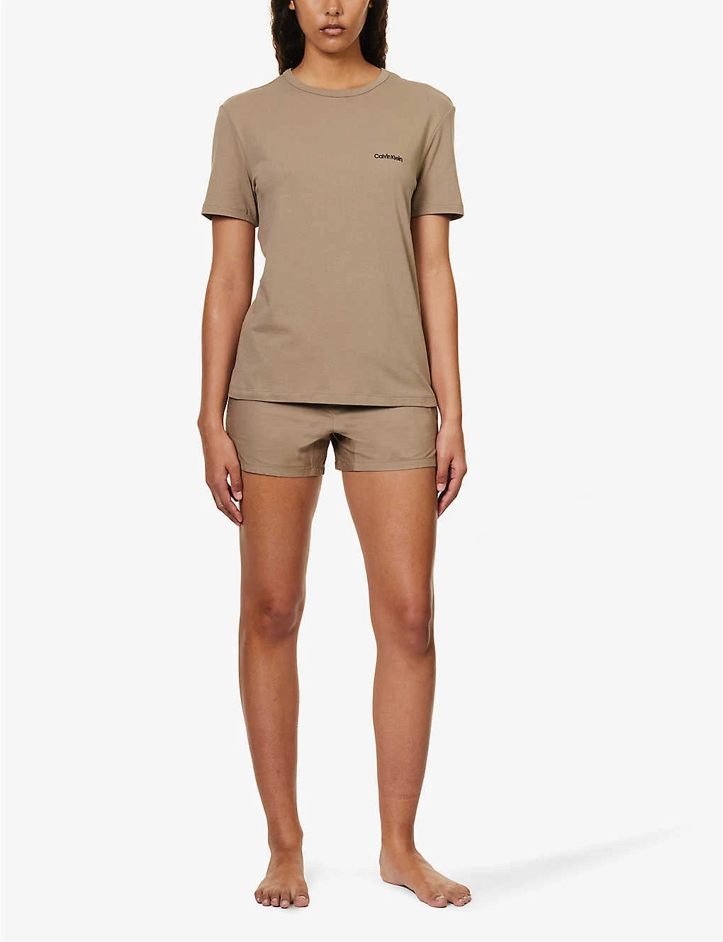 Calvin Klein Logo-embroidered Short-sleeved Stretch-cotton And Recycled-polyester T-shirt 4 Calvin Klein Logo-embroidered Short-sleeved Stretch-cotton And Recycled-polyester T-shirt - Image 2