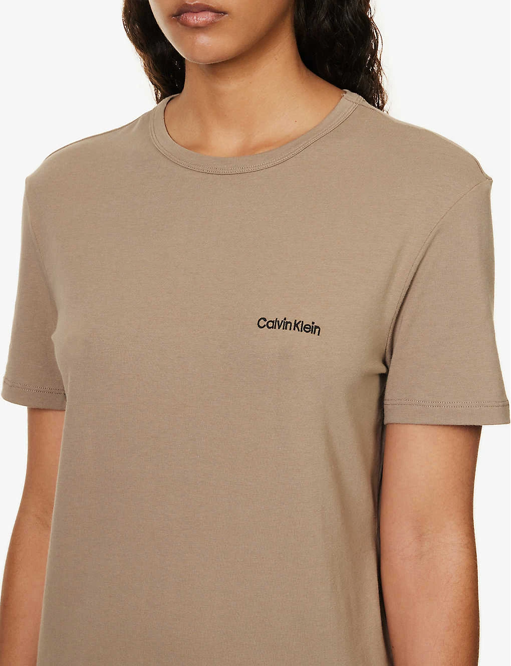Calvin Klein Logo-embroidered Short-sleeved Stretch-cotton And Recycled-polyester T-shirt 7 Calvin Klein Logo-embroidered Short-sleeved Stretch-cotton And Recycled-polyester T-shirt - Image 5