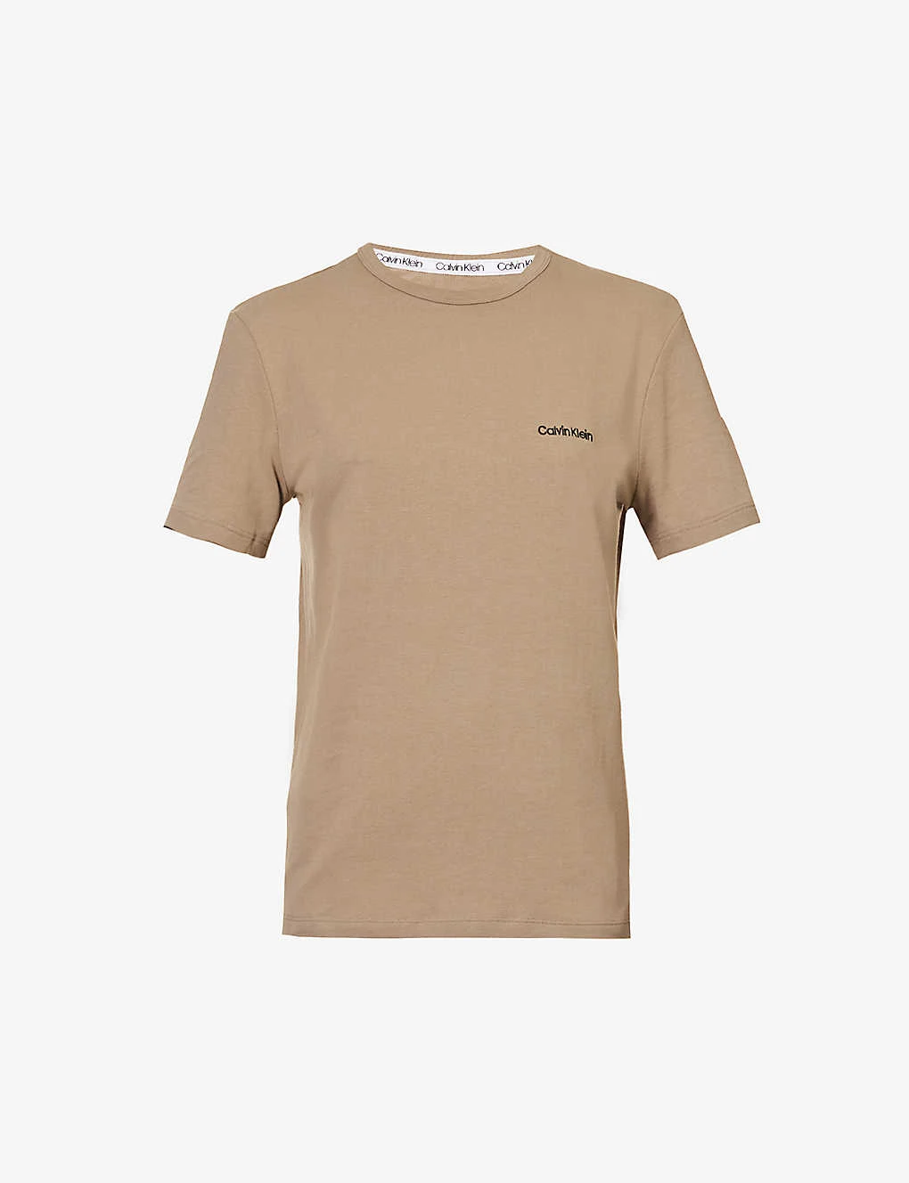 Calvin Klein Logo-embroidered Short-sleeved Stretch-cotton And Recycled-polyester T-shirt 3 Calvin Klein Logo-embroidered Short-sleeved Stretch-cotton And Recycled-polyester T-shirt