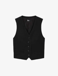 THE KOOPLES V-neck Fitted Wool Waistcoat