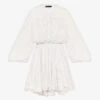 Maje Broderie Anglaise-embroidered Woven Mini Dress -Ted Baker Store R04101527 BLANC M