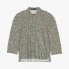 Maje Cakita Floral-print Puff-sleeved Woven Shirt