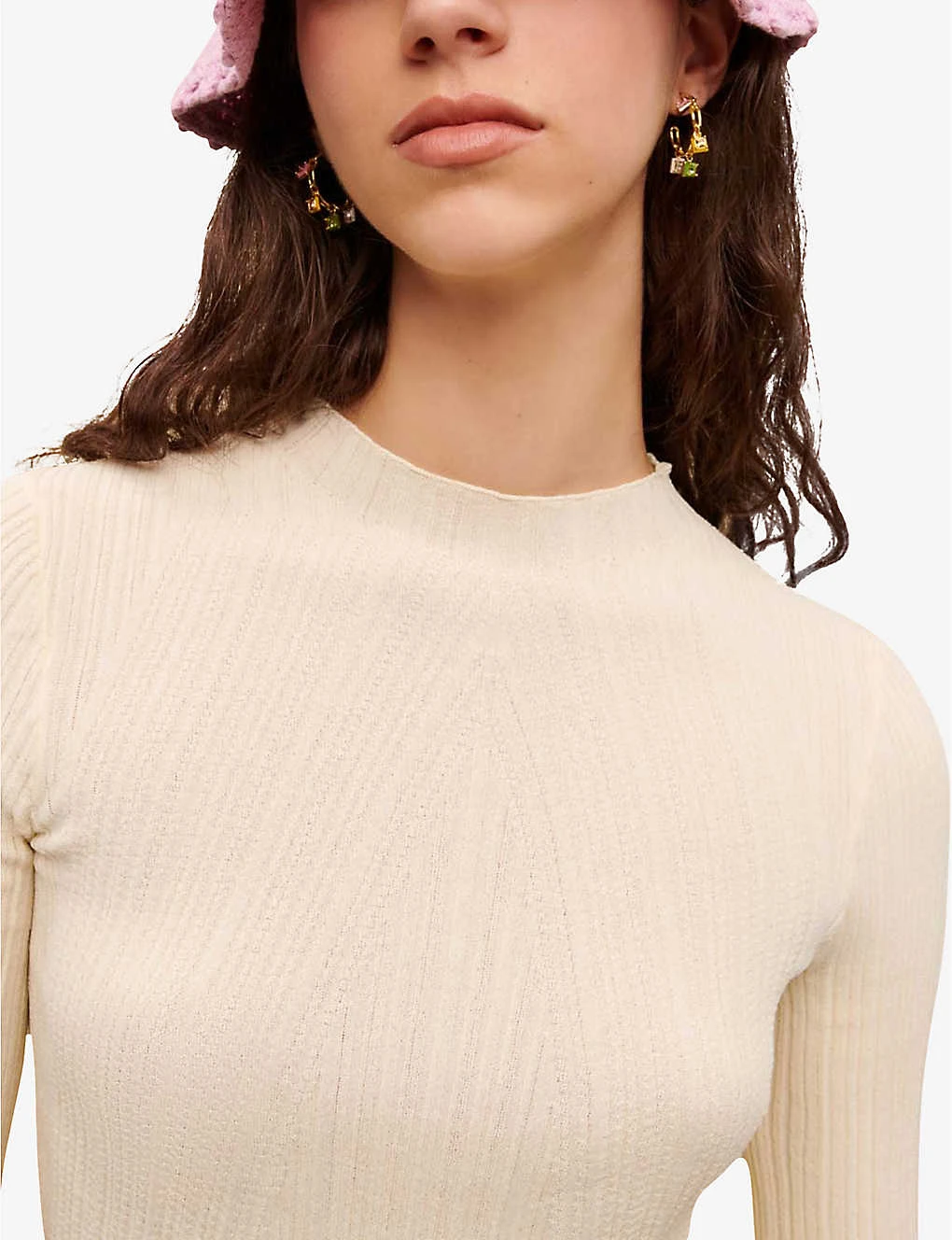 Maje Ruffled-hem Woven Top 7 Maje Ruffled-hem Woven Top - Image 5