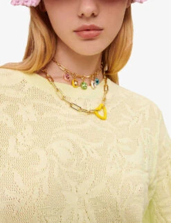 Maje Lace-weave Stretch Cotton-blend T-shirt 11 Maje Lace-weave Stretch Cotton-blend T-shirt -Ted Baker Store R04101782 VERTS ALT04