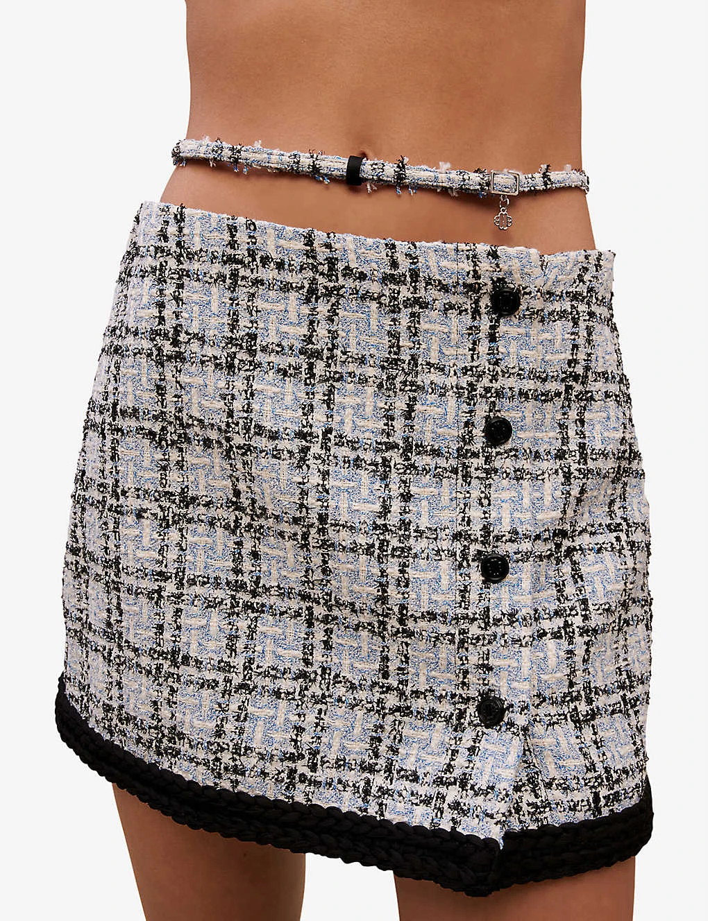 Maje High-rise Waist-strap Tweed Mini Skirt 7 Maje High-rise Waist-strap Tweed Mini Skirt - Image 5