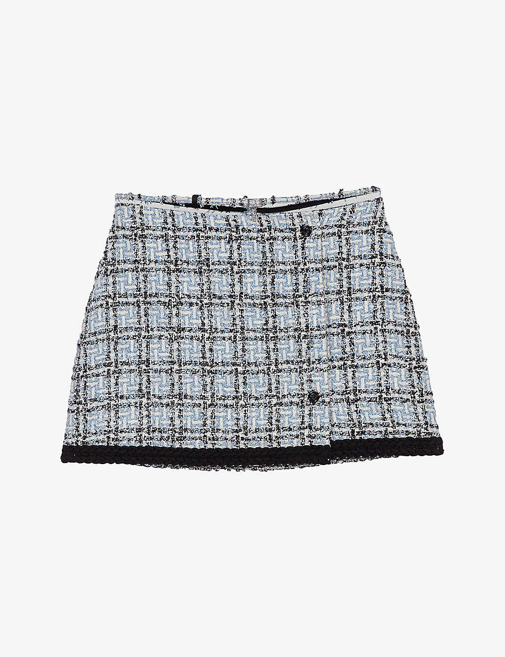 Maje High-rise Waist-strap Tweed Mini Skirt 3 Maje High-rise Waist-strap Tweed Mini Skirt