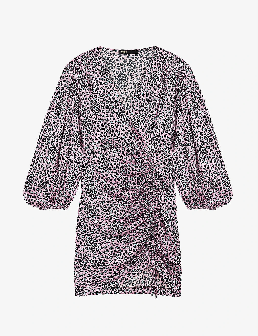 Maje Revetu Leopard-print Stretch-woven Mini Dress 3 Maje Revetu Leopard-print Stretch-woven Mini Dress