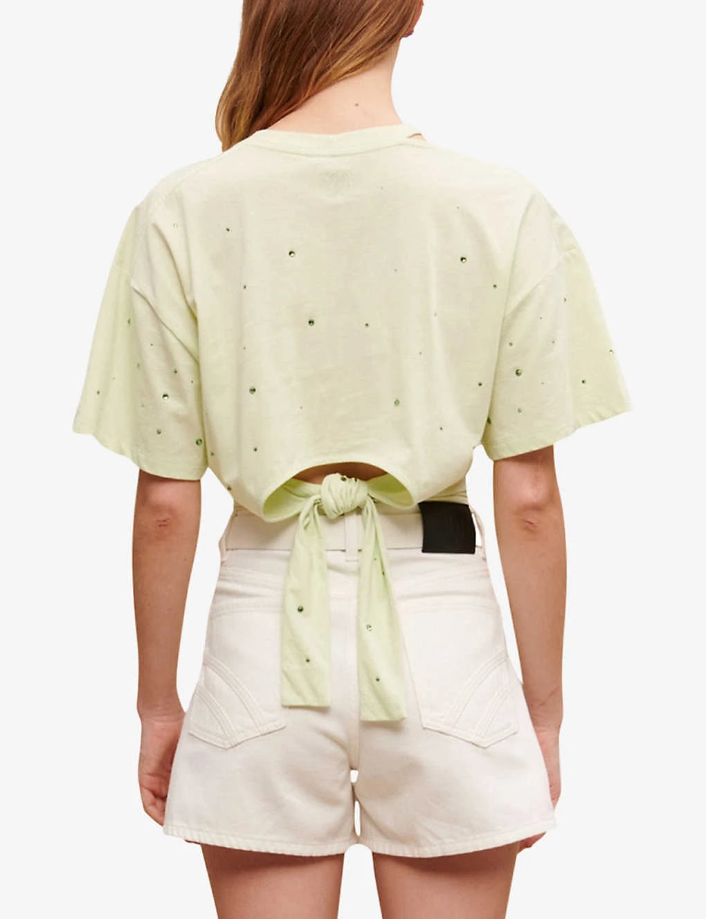 Maje Floral-embellished Cotton T-shirt 6 Maje Floral-embellished Cotton T-shirt - Image 4