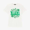 Maje Logo-embroidered Stretch-cotton T-shirt -Ted Baker Store R04101950 BLANC M