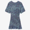 Sandro Spinelle Floral-print Stretch-woven Mini Dress 1 Sandro Spinelle Floral-print Stretch-woven Mini Dress -Ted Baker Store R04102353 BLEUS M