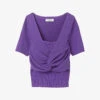 Sandro Knot-detail Layered Knitted Top -Ted Baker Store R04102527 VIOLETS M
