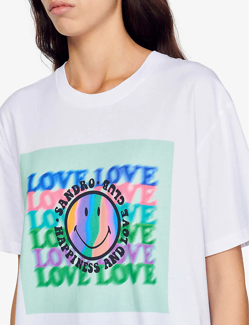 Sandro X Smiley® Graphic-print Cotton T-Shirt 7 Sandro X Smiley® Graphic-print Cotton T-Shirt - Image 5
