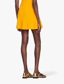 Sandro Bussy Harware-embellished Stretch-woven Mini Skirt -Ted Baker Store R04102691 JAUNESORANGES ALT03