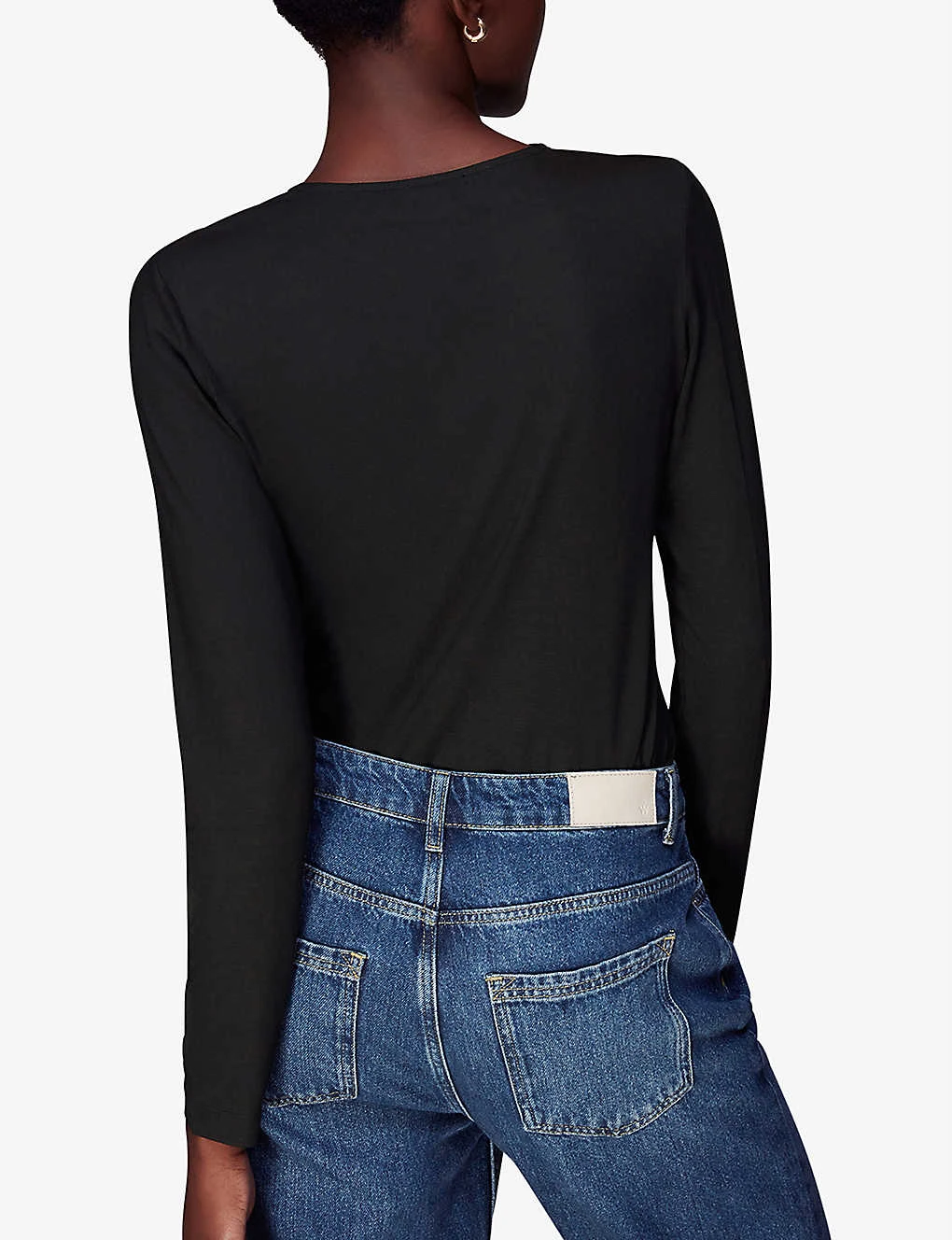 Whistles Twist-front Slim-fit Stretch-woven Top 6 Whistles Twist-front Slim-fit Stretch-woven Top - Image 4