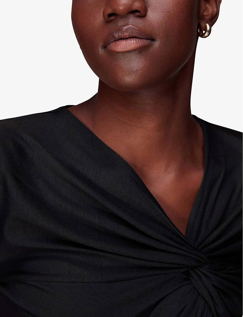 Whistles Twist-front Slim-fit Stretch-woven Top 7 Whistles Twist-front Slim-fit Stretch-woven Top - Image 5