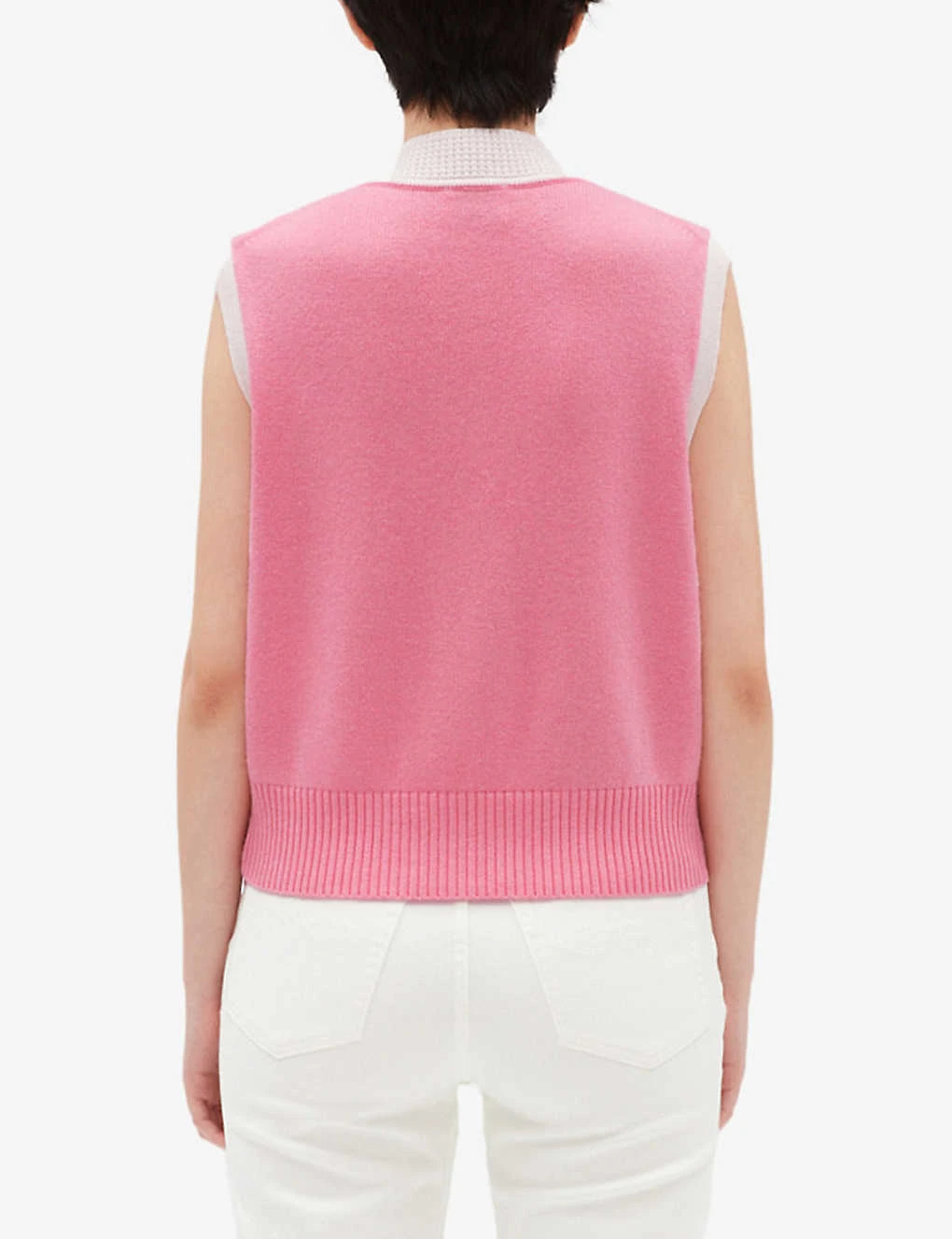 CLAUDIE PIERLOT Sleeveless Decorative-buttoned Knitted Vest 6 CLAUDIE PIERLOT Sleeveless Decorative-buttoned Knitted Vest - Image 4