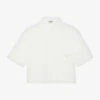 CLAUDIE PIERLOT Initial-embroidered Woven Shirt 2 CLAUDIE PIERLOT Initial-embroidered Woven Shirt -Ted Baker Store R04103441 NATURELS M