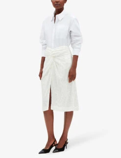 CLAUDIE PIERLOT Sequin Embellished Stretch-polyester Midi Skirt -Ted Baker Store R04103505 NATURELS ALT02