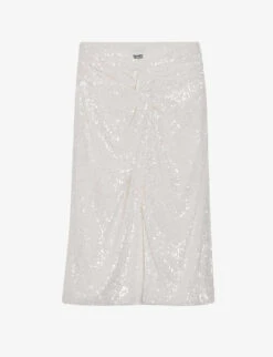 CLAUDIE PIERLOT Sequin Embellished Stretch-polyester Midi Skirt