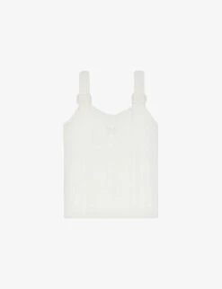 CLAUDIE PIERLOT Cut-out Embroidered Knitted Top