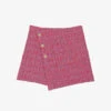 Maje Jolia Checked Asymmetric Tweed Mini Skirt 2 Maje Jolia Checked Asymmetric Tweed Mini Skirt -Ted Baker Store R04103982 ROSES M