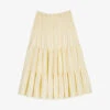 Maje Junnala High-rise Tiered Woven Midi Skirt 1 Maje Junnala High-rise Tiered Woven Midi Skirt -Ted Baker Store R04104073 JAUNESORANGES M
