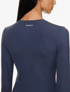 Core Fitted Stretch-woven T-shirt -Ted Baker Store R04104623 MIDNIGHTBLUE ALT04