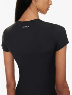 Fitted Stretch-cotton T-shirt 11 Fitted Stretch-cotton T-shirt -Ted Baker Store R04104637 BLACK ALT04