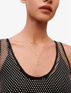 Maje Leny Crystal-embellished Layered Stretch-mesh Top -Ted Baker Store R04105055 NOIRGRIS ALT04