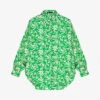 Maje Chaliqua Floral-print Relaxed-fit Woven Shirt -Ted Baker Store R04105507 VERTS M