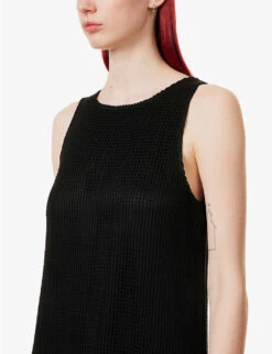 Sleeveless Relaxed-fit Cotton Midi Dress -Ted Baker Store R04109277 BLACK ALT04