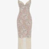 Serelle V-back Lace Midi Dress -Ted Baker Store R04110058 ANTIQUE M