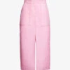 Marni Brand-embroidered High-rise Woven Midi Skirt 2 Marni Brand-embroidered High-rise Woven Midi Skirt -Ted Baker Store R04110555 LIGHTPINK M