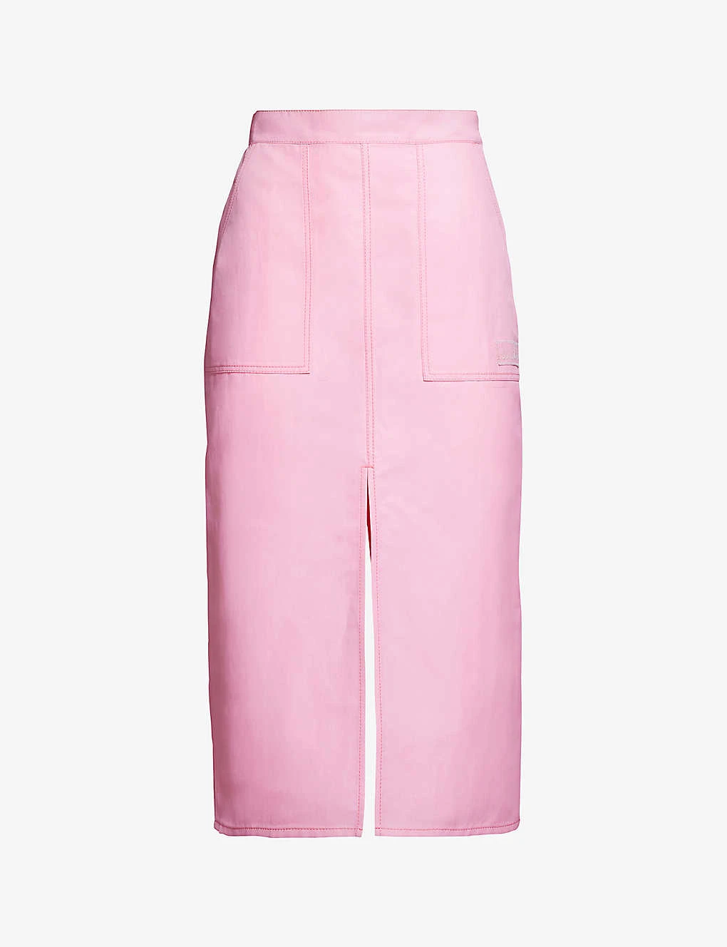 Marni Brand-embroidered High-rise Woven Midi Skirt 3 Marni Brand-embroidered High-rise Woven Midi Skirt