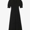 CLAUDIE PIERLOT Rivage Embroidered Woven Midi Dress