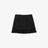 Sandro Zalana Pleated Woven Mini Skirt