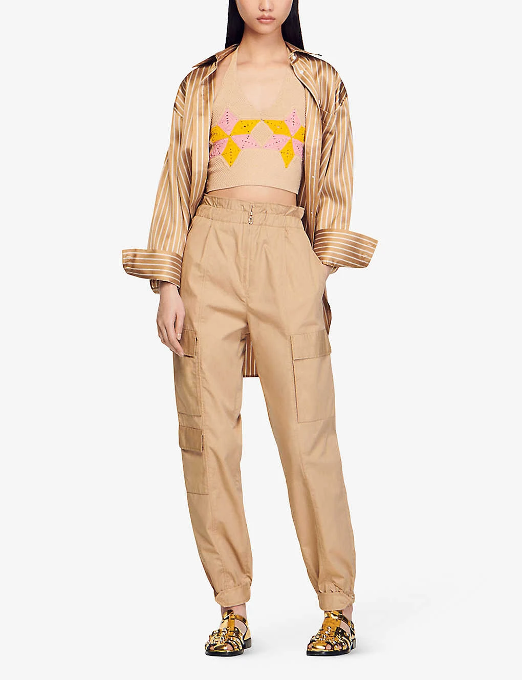 Sandro Muguette Crochet-star Open-back Knitted Top 4 Sandro Muguette Crochet-star Open-back Knitted Top - Image 2