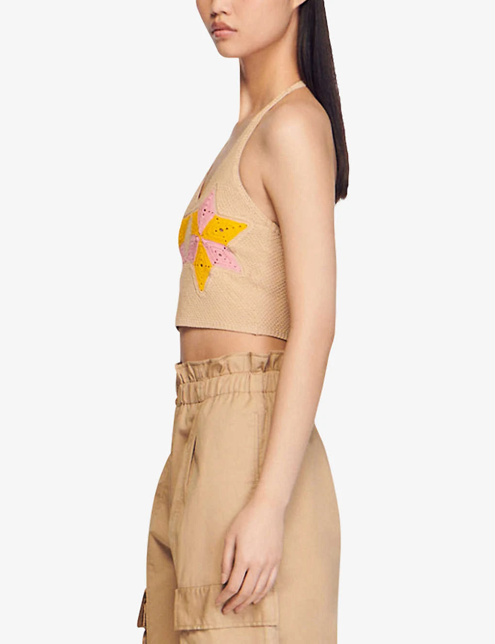 Sandro Muguette Crochet-star Open-back Knitted Top 5 Sandro Muguette Crochet-star Open-back Knitted Top - Image 3