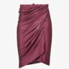 Vered Draped Slim-fit Stretch-jersey Midi Skirt 1 Vered Draped Slim-fit Stretch-jersey Midi Skirt -Ted Baker Store R04111579 MAGENTA M