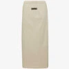 ESSENTIALS Brand-tab Cotton Midi Skirt -Ted Baker Store R04111611 SEAL M